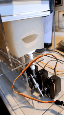 <b>Mouth Robot</b><p><em>We collected the robot output data using a microphone and data acquisition script written in MatLab. To support our goal of controlling the robot to correctly say the 4 different versions
            of the word 'ma' in mandarin, each trial was comprised of a set of three vocal pitches per speech tone.
           </em></p>