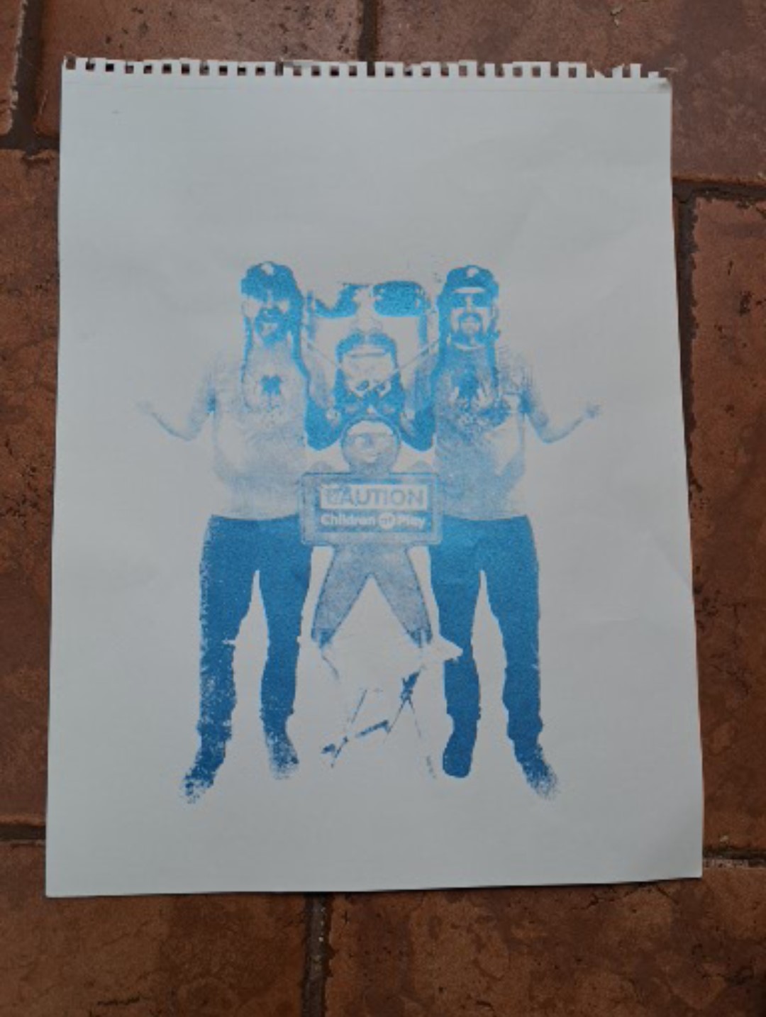 <b>This is the design for a t-shirt I made for my friend Ryan. He loves Guy Fieri and metric
                tape measures, both pictured.
              </b>