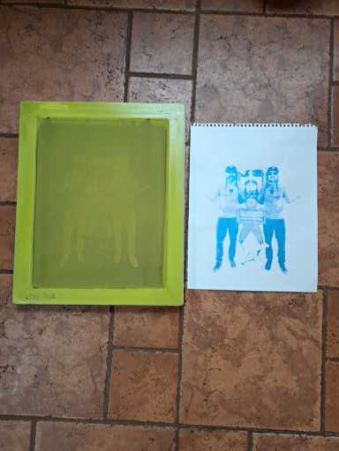 <b>Here is the design for a t-shirt I made for my friend Ryan and the screen.</b>